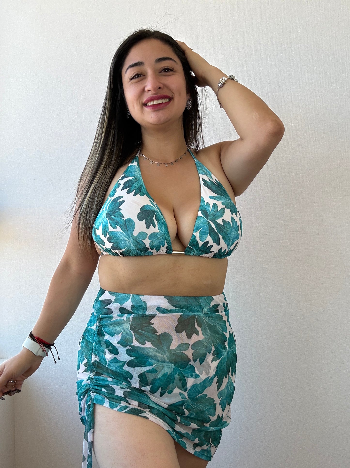 Bikinis 3 piezas Brasil L/XL FALDA tul