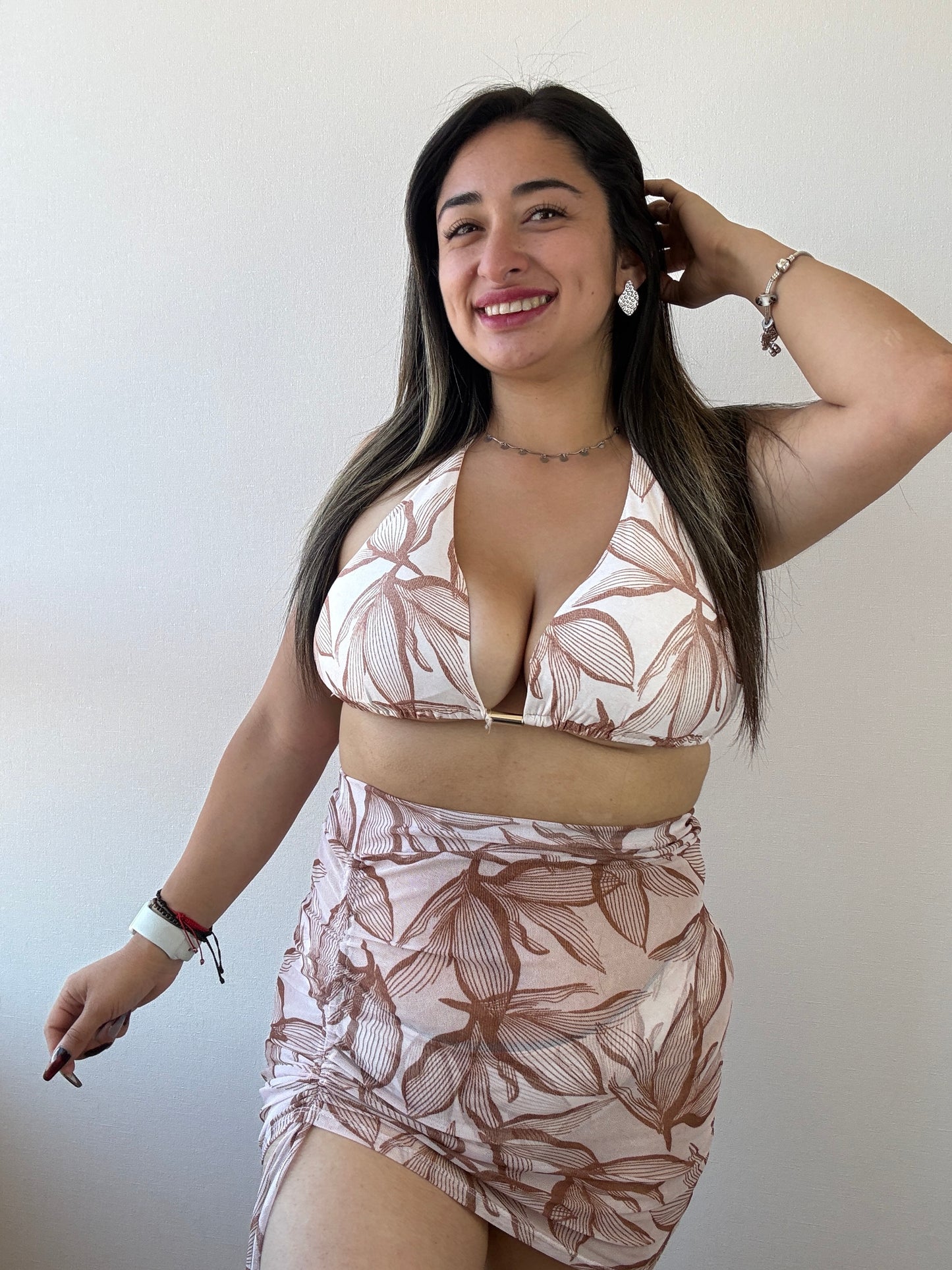 Bikinis 3 piezas Brasil L/XL FALDA tul