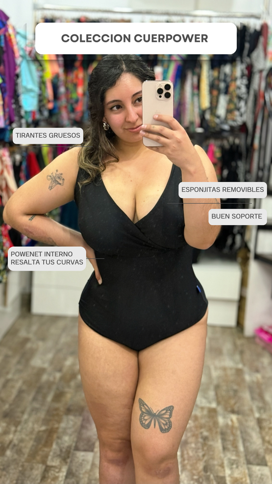Traje de baño V moldeador powernet colección CUERPAWER L/XL