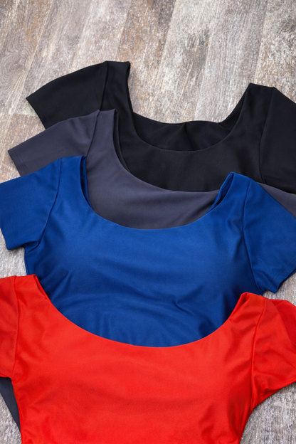 Traje de baño básico con mangas moldeador  powernet colección CUERPAWER L/XL