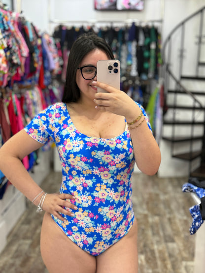 Enterito básico con mangas moldeador  powernet colección CUERPAWER S/M