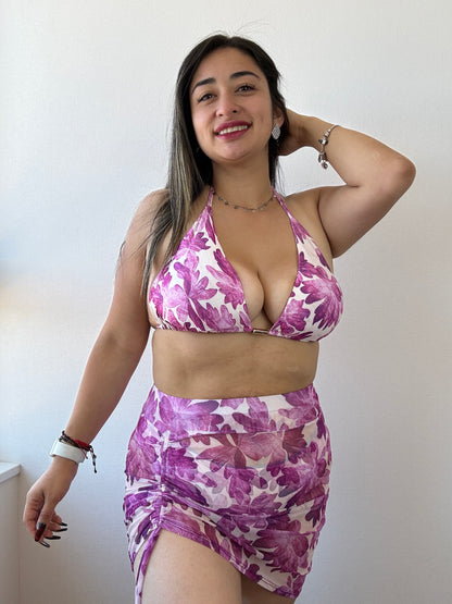 Bikinis 3 piezas Brasil L/XL FALDA tul