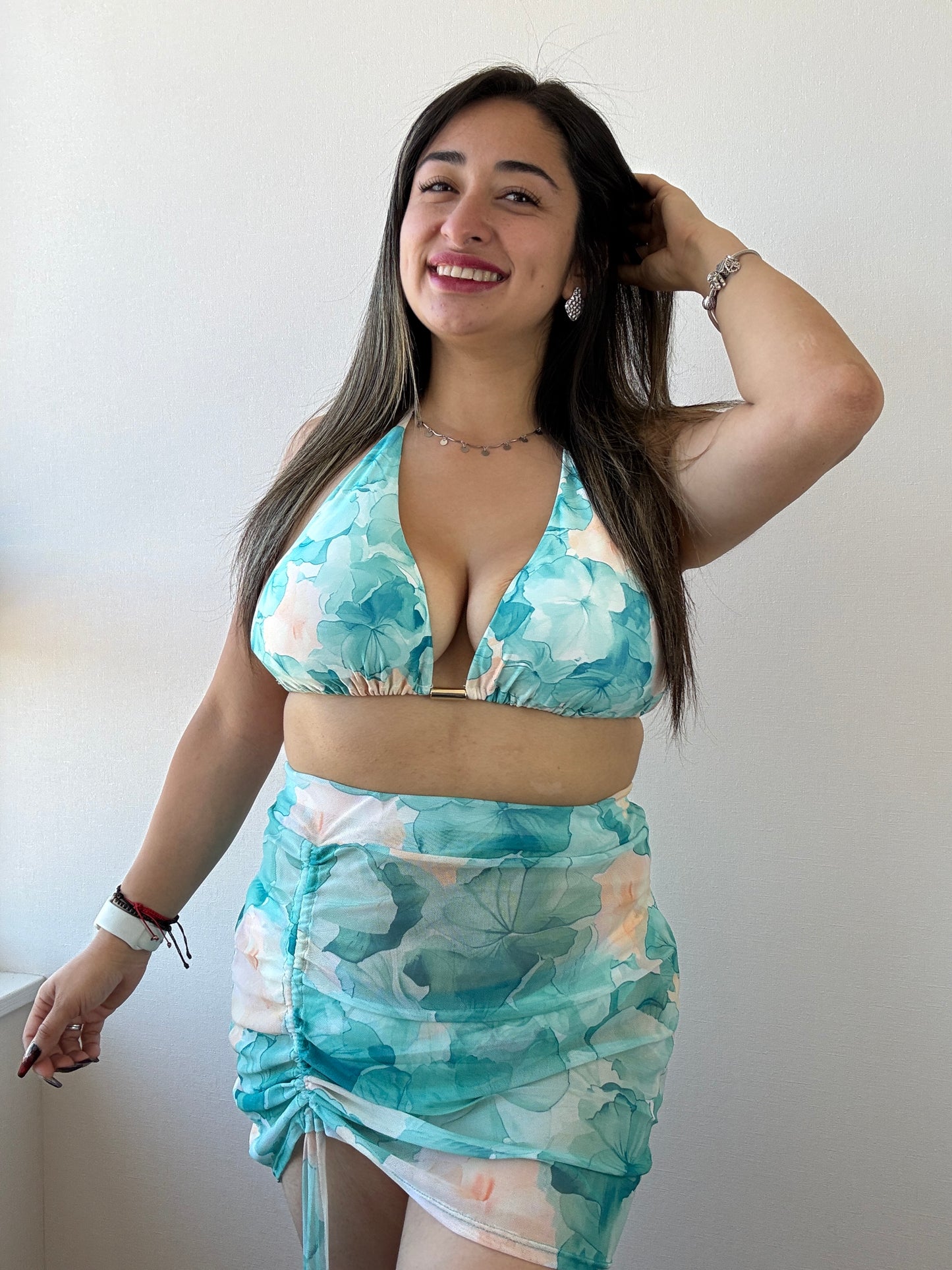 Bikinis 3 piezas Brasil L/XL FALDA tul