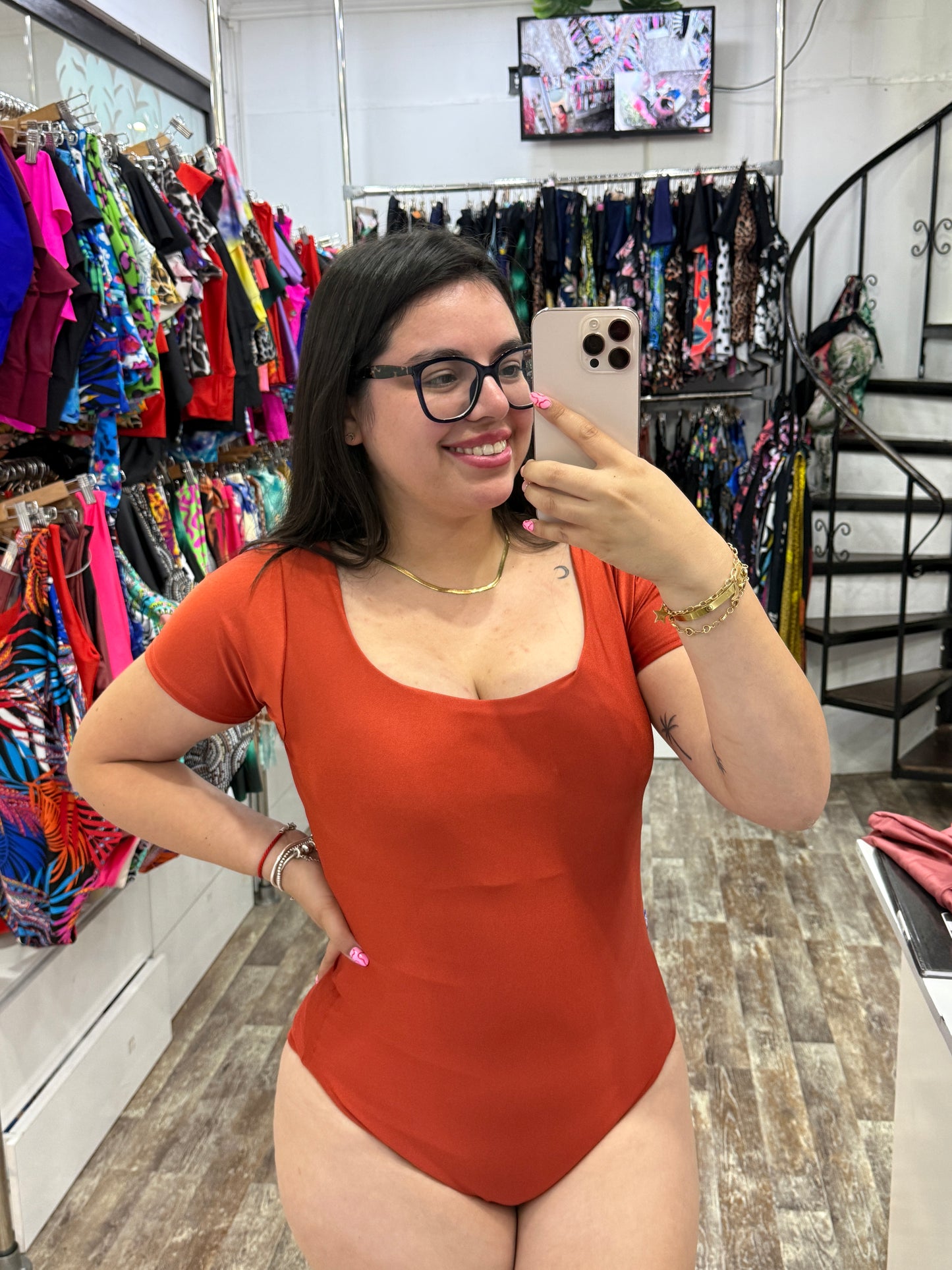 Traje de baño básico con mangas moldeador  powernet colección CUERPAWER L/XL