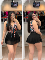 Falda short con tul